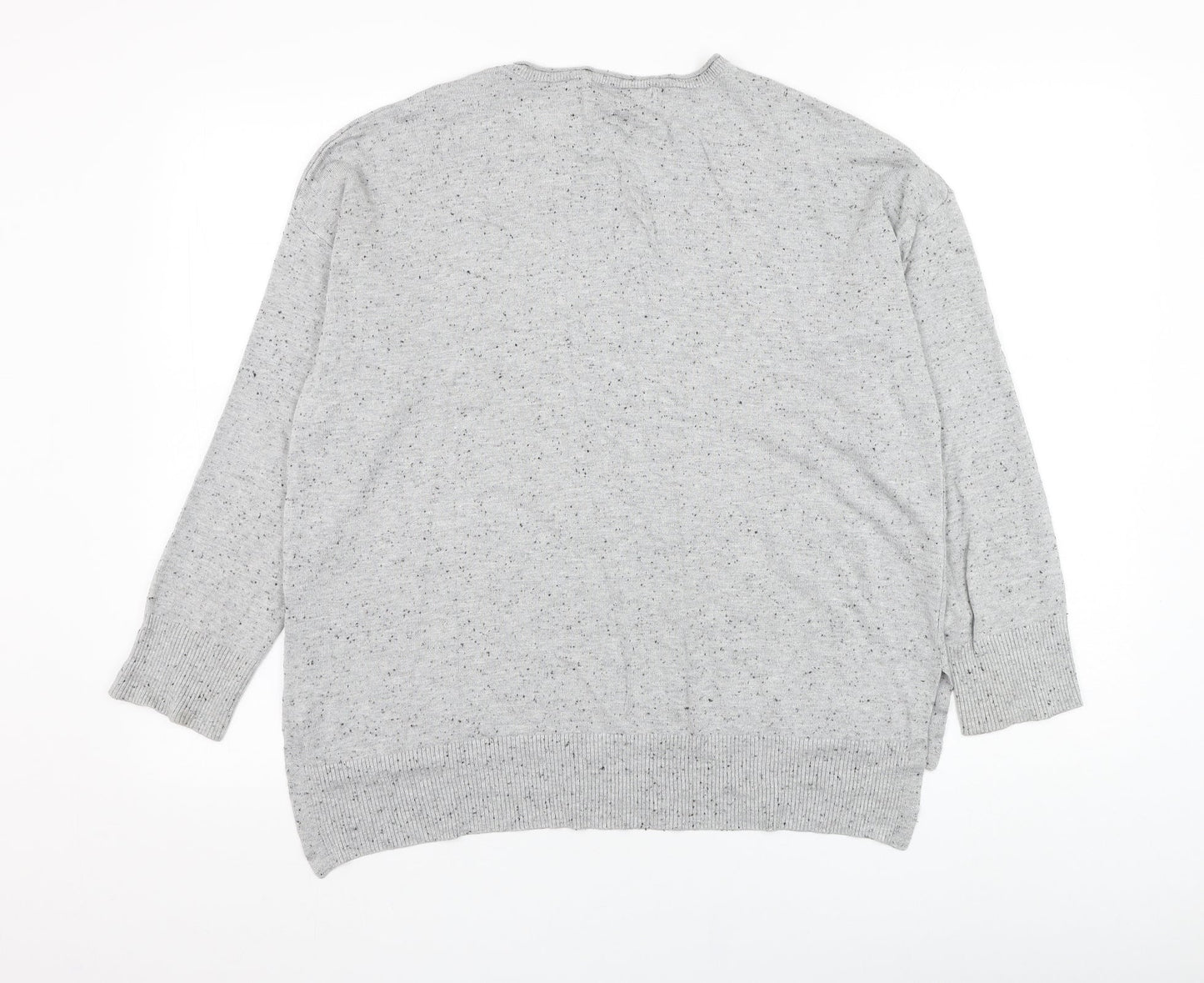 Atmosphere Womens Grey Round Neck  Viscose Pullover Jumper Size 16