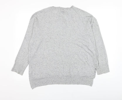 Atmosphere Womens Grey Round Neck  Viscose Pullover Jumper Size 16