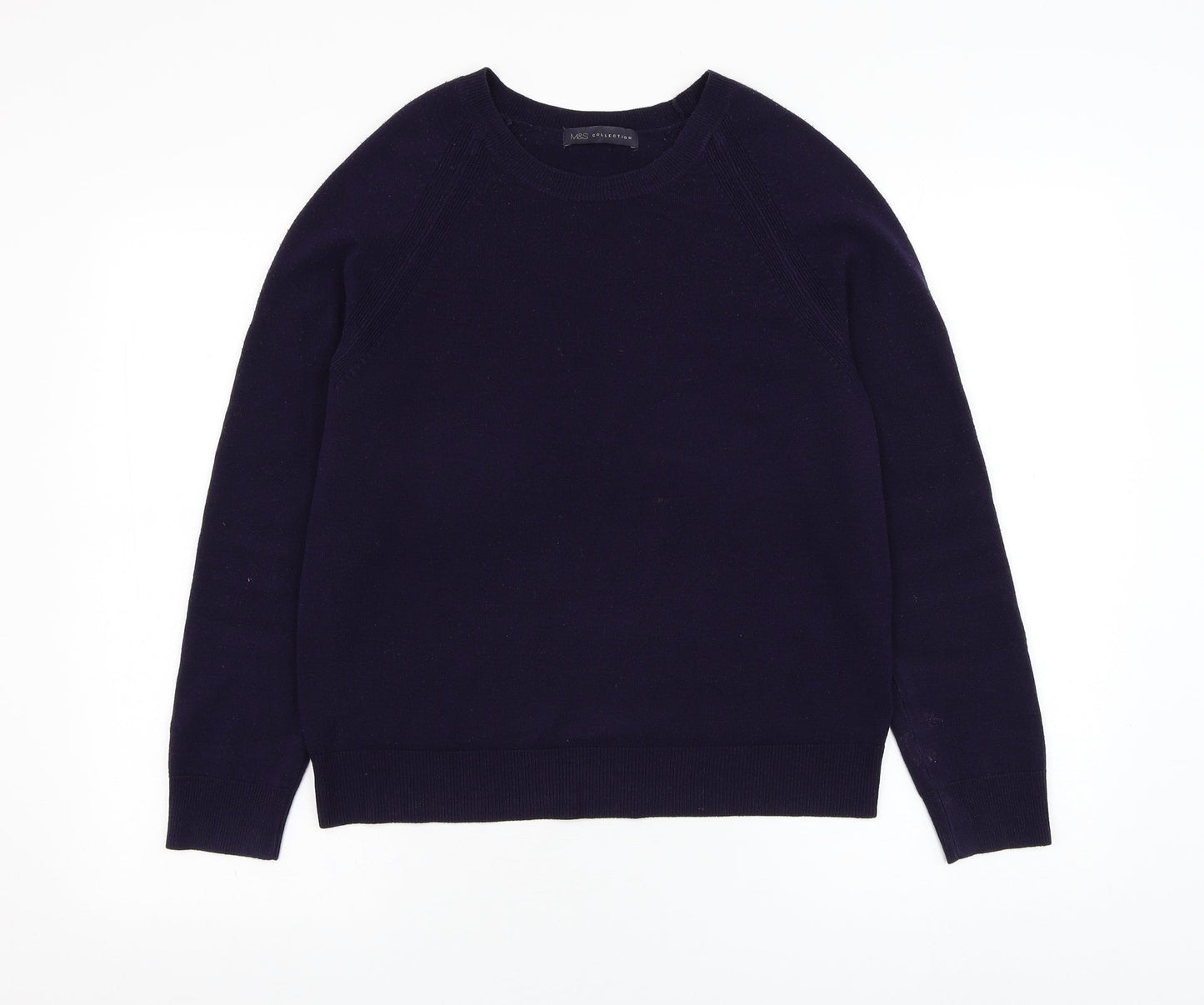 Womens UK Size 12 Marks and Spencer Purple Pullover Jumper