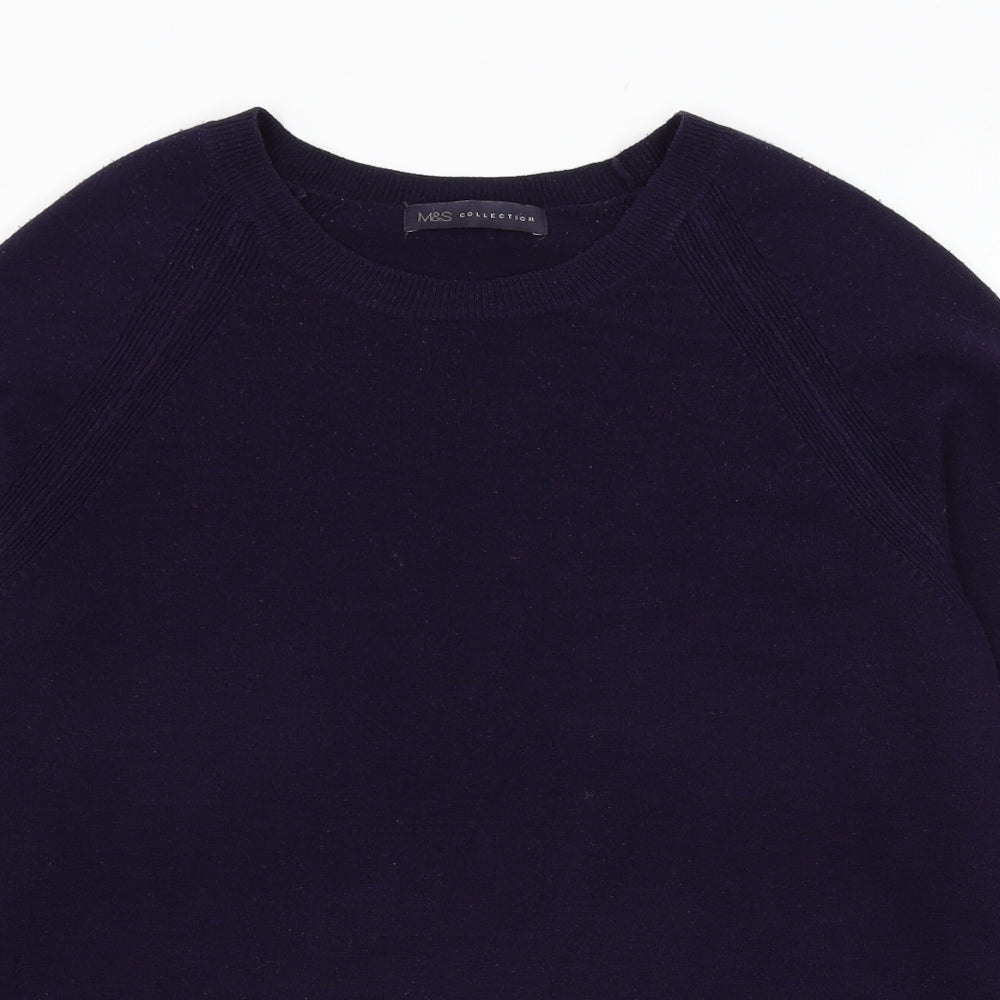 Womens UK Size 12 Marks and Spencer Purple Pullover Jumper