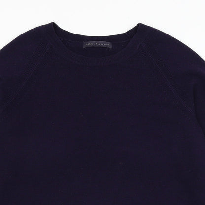 Womens UK Size 12 Marks and Spencer Purple Pullover Jumper