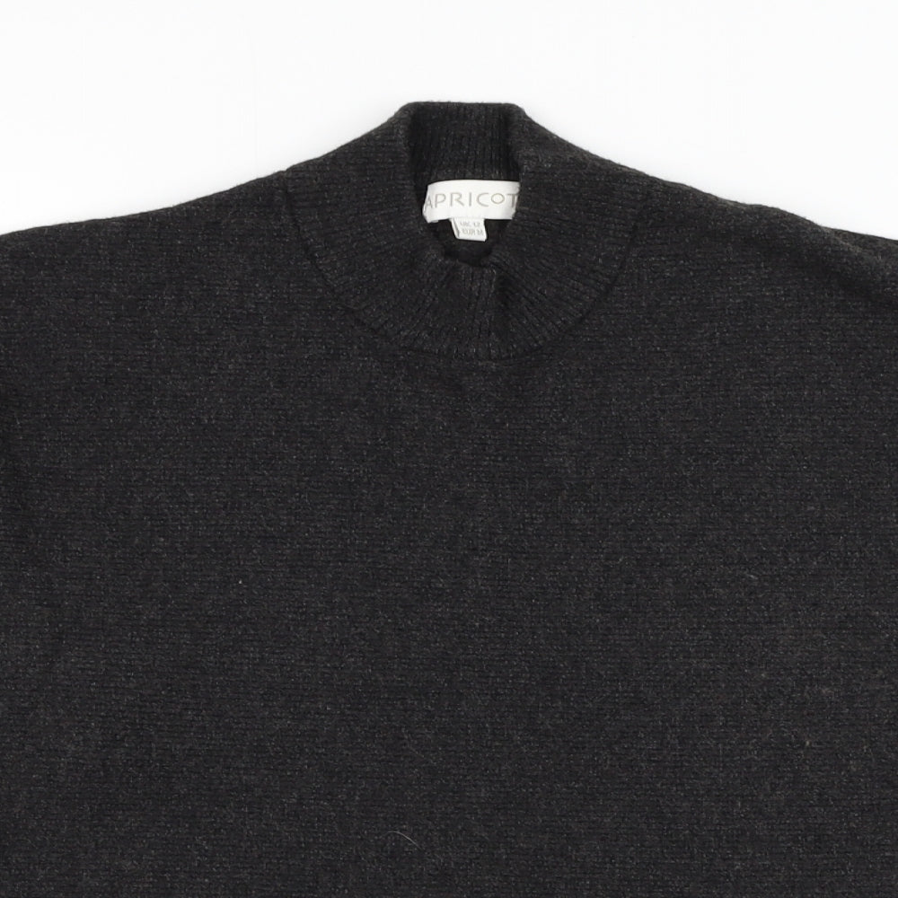 Womens UK Size 12 Apricot Grey Pullover Jumper