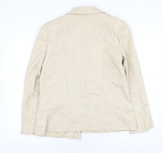 Womens UK Size 12 EWM Beige Jacket