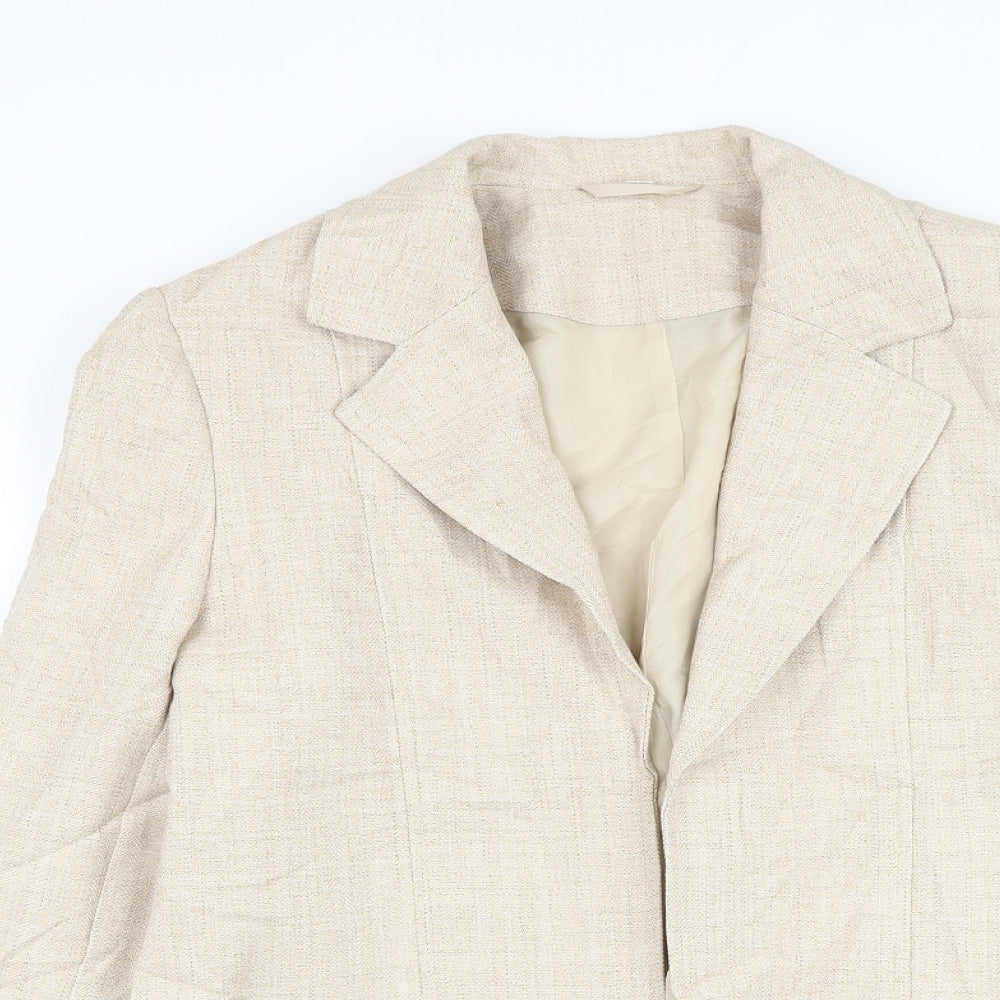 Womens UK Size 12 EWM Beige Jacket