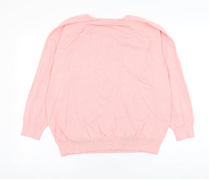 Womens UK Size XL Dunnes Stores Pink Pullover Jumper