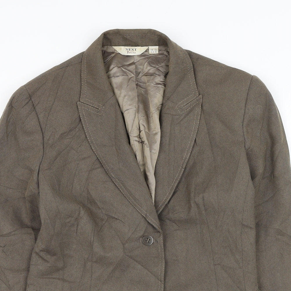 Womens UK Size 12 NEXT Brown Jacket