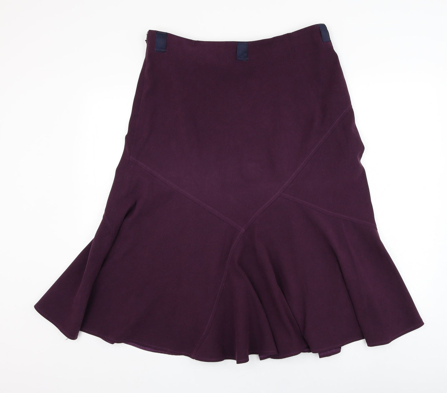 Berkertex Womens Purple  Polyester Skater Skirt Size 14   Zip