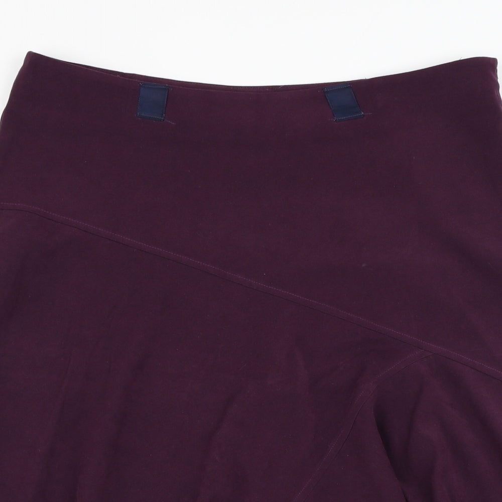 Berkertex Womens Purple  Polyester Skater Skirt Size 14   Zip