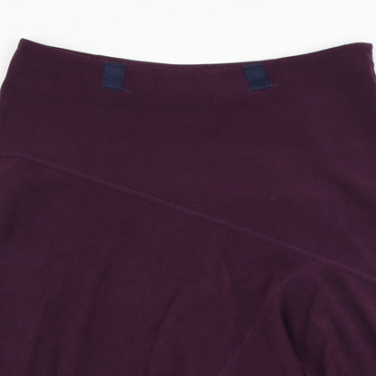 Berkertex Womens Purple  Polyester Skater Skirt Size 14   Zip
