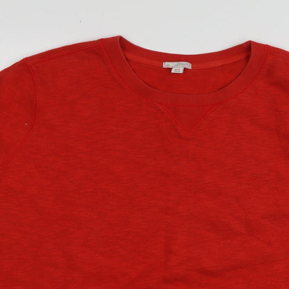 Gap Womens Red  Cotton Pullover Sweatshirt Size XL