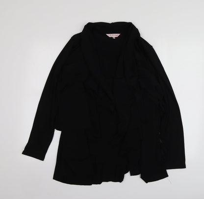 Womens UK Size 10 Michele Hope Black Kimono Blouse