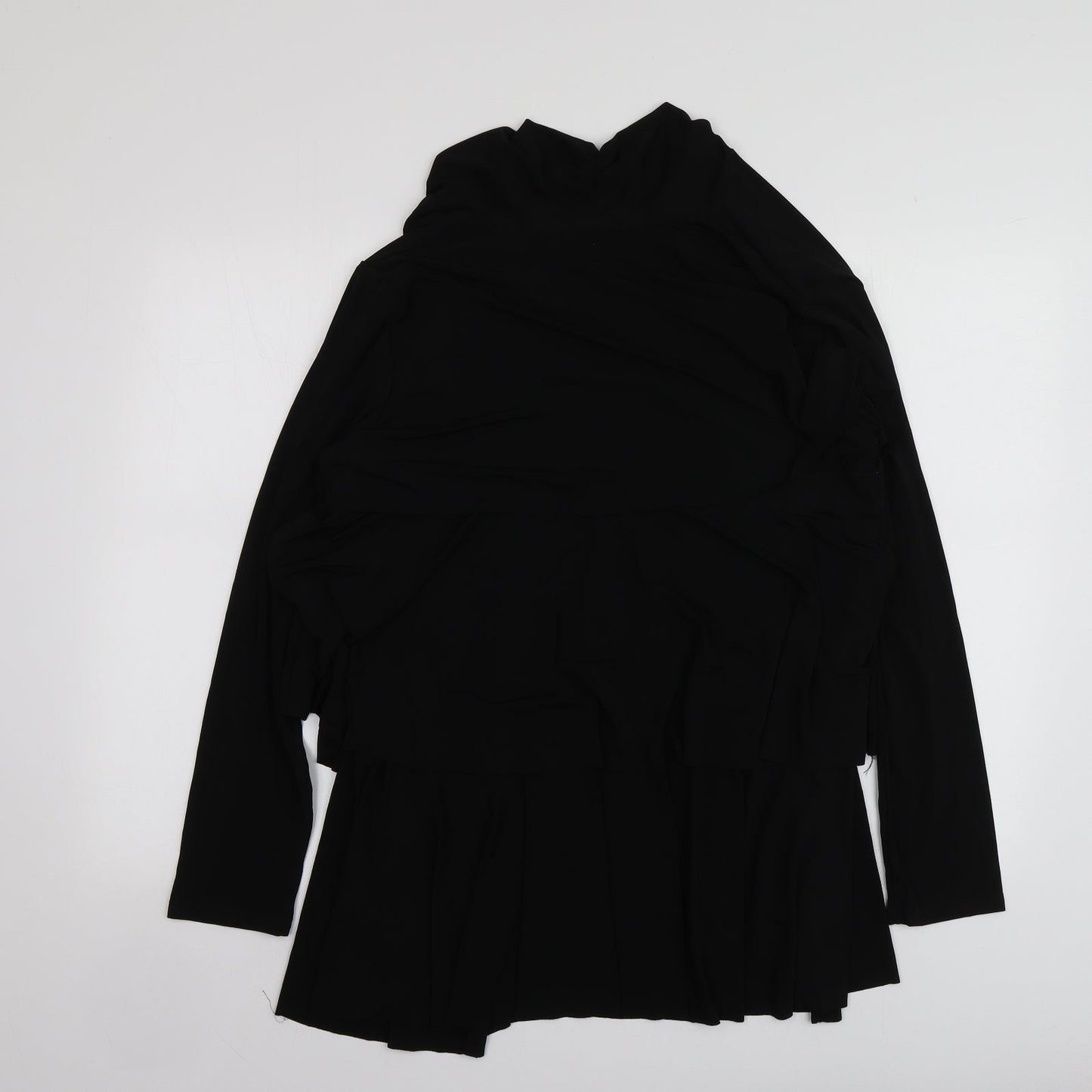 Womens UK Size 10 Michele Hope Black Kimono Blouse