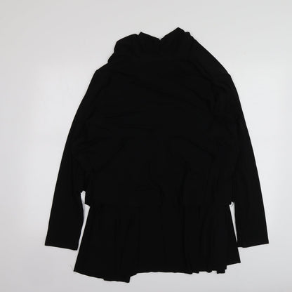 Womens UK Size 10 Michele Hope Black Kimono Blouse
