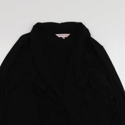 Womens UK Size 10 Michele Hope Black Kimono Blouse