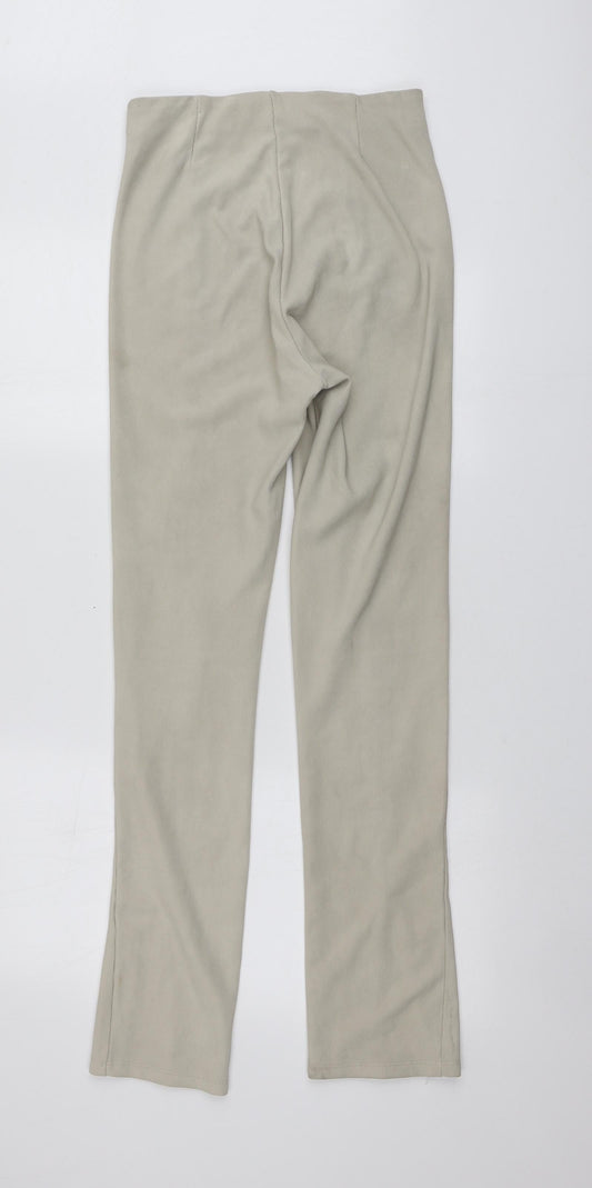 Stradivarius Womens Beige  Polyester Trousers  Size S L32 in Regular