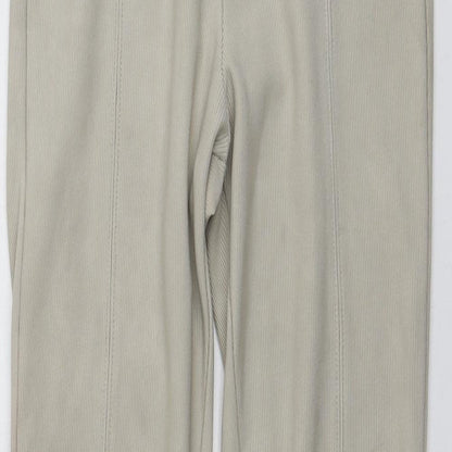 Stradivarius Womens Beige  Polyester Trousers  Size S L32 in Regular
