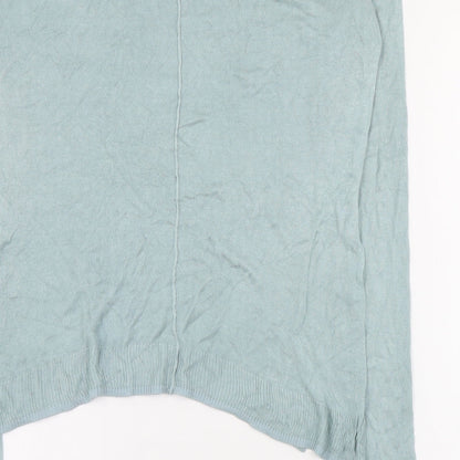 Real Woman Womens Green V-Neck  Viscose Pullover Jumper Size S