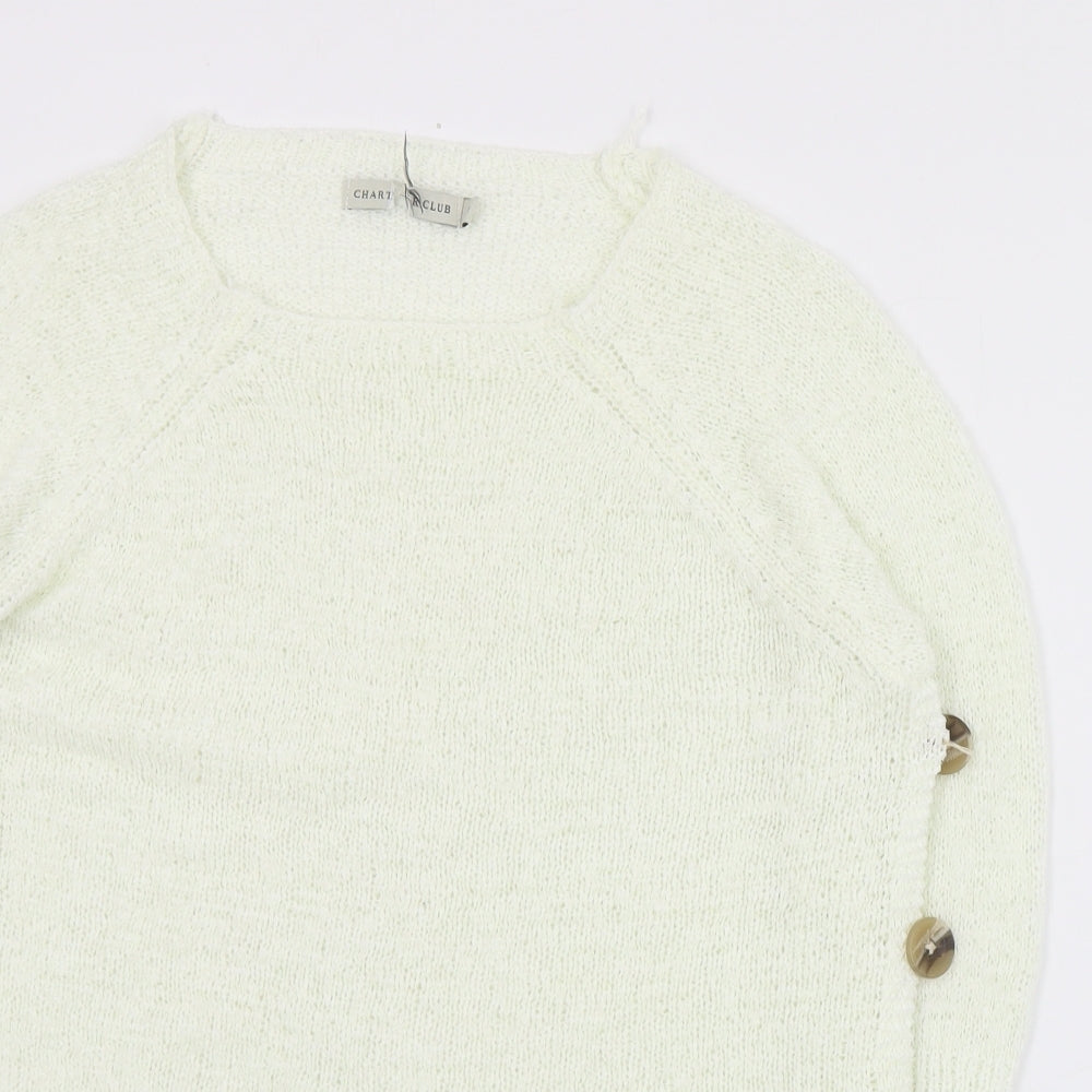 Womens UK Size 8 Charter Club Ivory Pullover Jumper