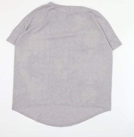 Papaya Womens Multicoloured Floral Polyester Basic T-Shirt Size 12 Round Neck