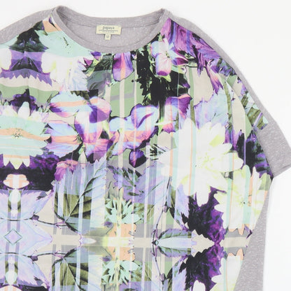 Papaya Womens Multicoloured Floral Polyester Basic T-Shirt Size 12 Round Neck