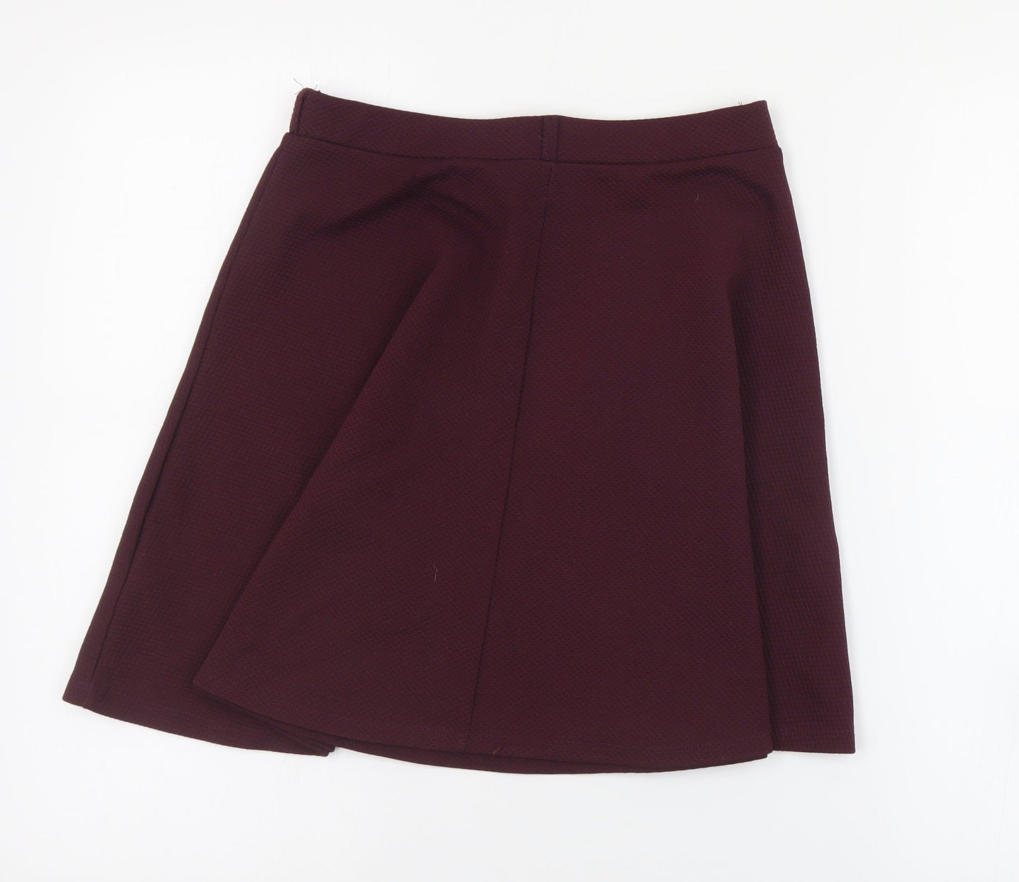 New Look Womens Purple  Polyester Skater Skirt Size 8