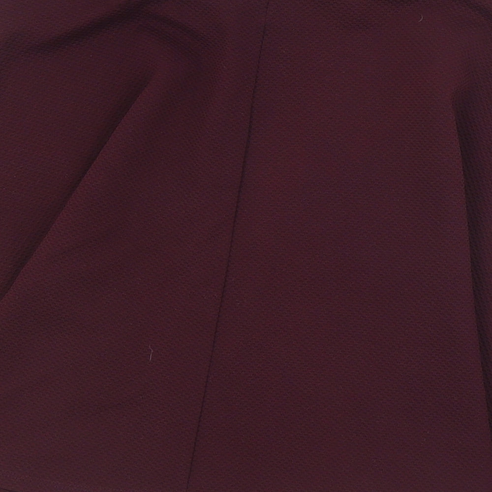 New Look Womens Purple  Polyester Skater Skirt Size 8