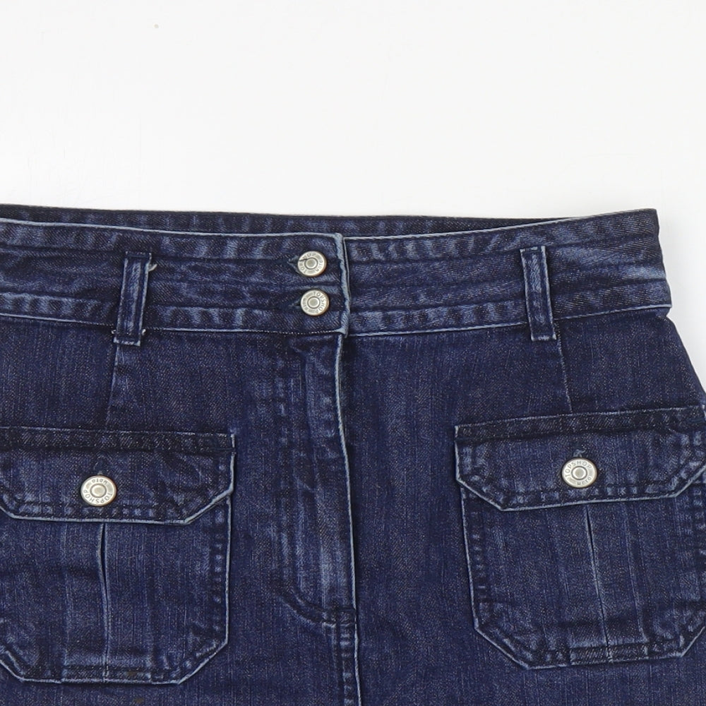 Womens UK Size 26 in Topshop A-Line Denim Skirt