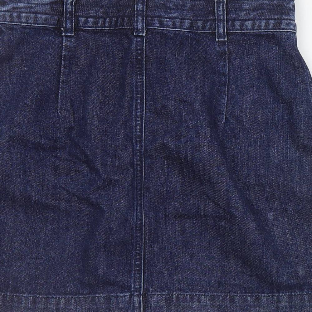Womens UK Size 26 in Topshop A-Line Denim Skirt