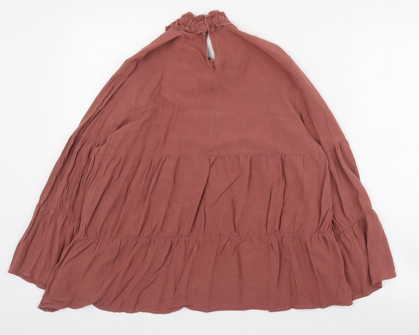 Womens UK Size M Zara Pink Basic Blouse