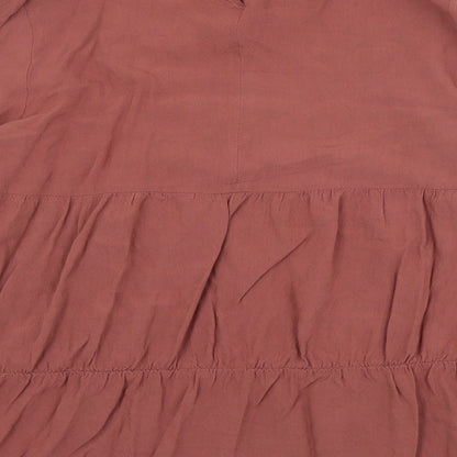 Womens UK Size M Zara Pink Basic Blouse