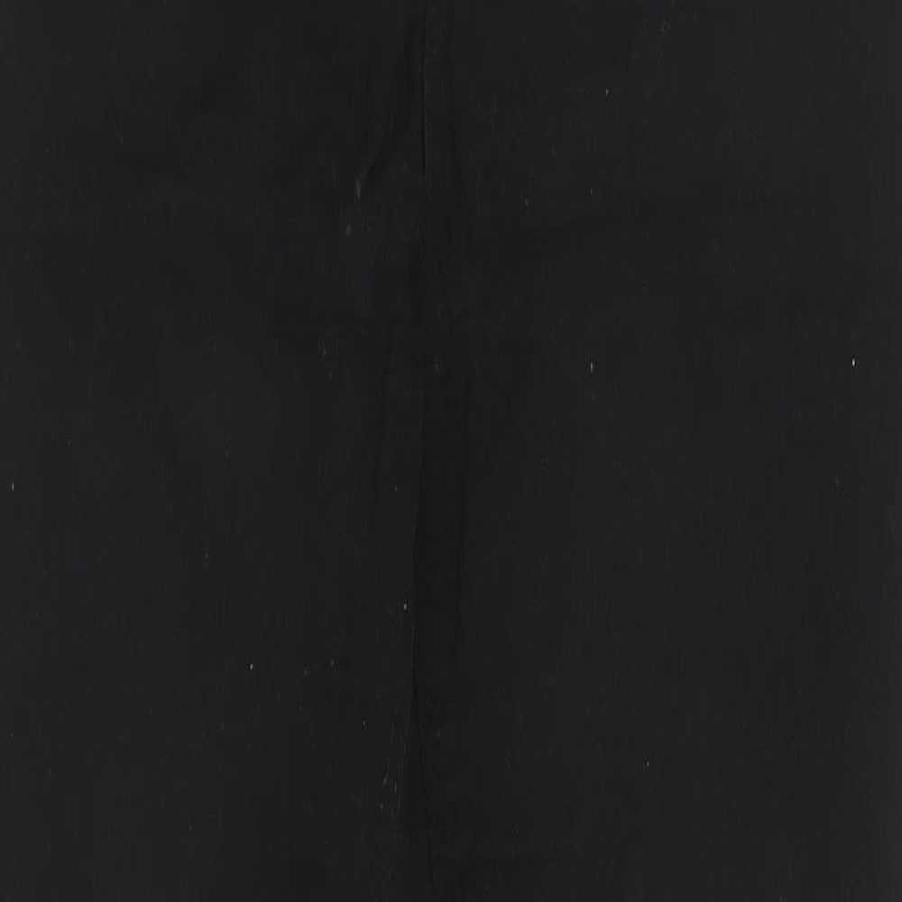 New Look Womens Black  Cotton Skinny Jeans Size 8 L28 in Slim Zip