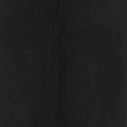New Look Womens Black  Cotton Skinny Jeans Size 8 L28 in Slim Zip