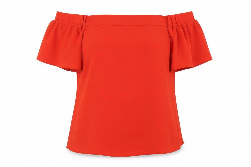 Womens UK Size 8 Primark Red Basic Blouse