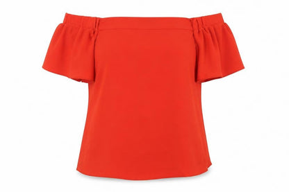 Womens UK Size 8 Primark Red Basic Blouse