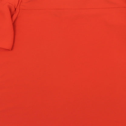 Primark Womens Red  Polyester Basic Blouse Size 8 Off the Shoulder