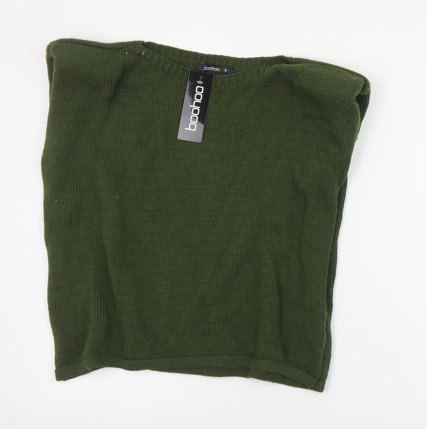 Womens UK Size S Boohoo Green Pullover Jumper