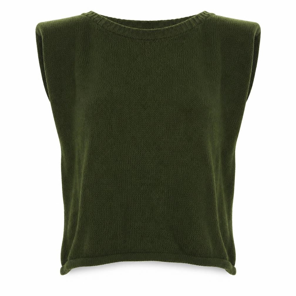 Womens UK Size S Boohoo Green Pullover Jumper