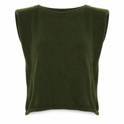 Womens UK Size S Boohoo Green Pullover Jumper