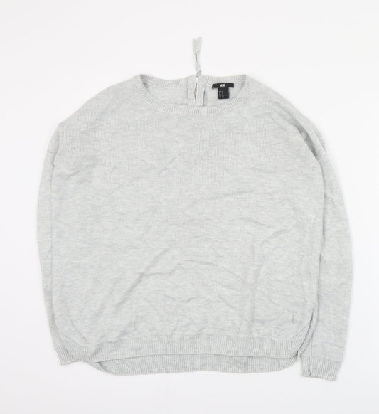 Womens UK Size S H&M Grey Pullover Jumper