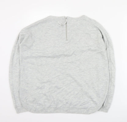 Womens UK Size S H&M Grey Pullover Jumper