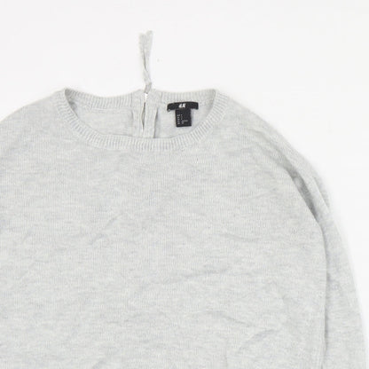 Womens UK Size S H&M Grey Pullover Jumper