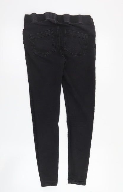 Womens UK Size 8 Papaya Regular Fit Jegging Black Jeans