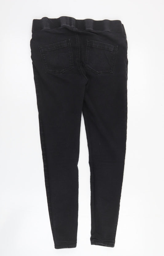 Womens UK Size 8 Papaya Regular Fit Jegging Black Jeans