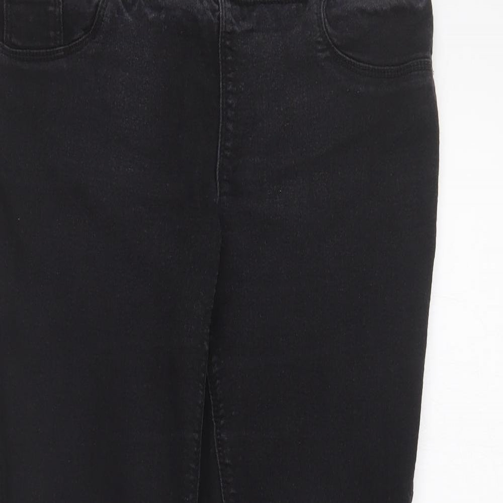 Womens UK Size 8 Papaya Regular Fit Jegging Black Jeans