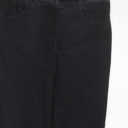 Womens UK Size 8 Papaya Regular Fit Jegging Black Jeans