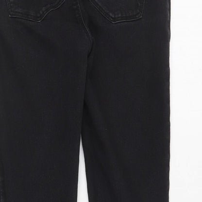 Womens UK Size 8 Papaya Regular Fit Jegging Black Jeans