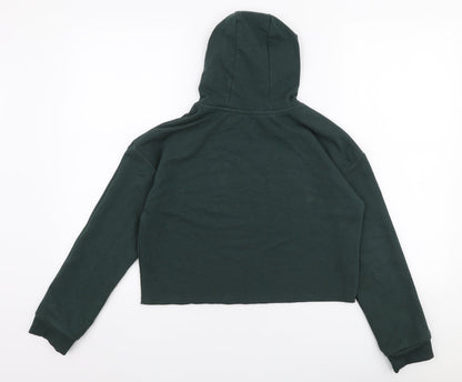 George Girls Green  Cotton Pullover Hoodie Size 10-11 Years  Pullover