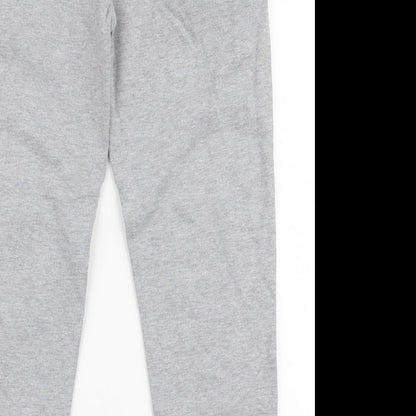 Good For Nothing Womens Grey  Cotton Jogger Trousers Size S L25 in Slim Drawstring