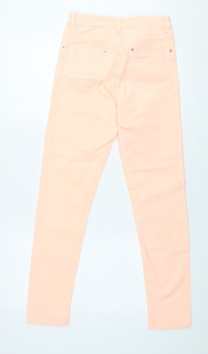Womens UK Size 10 Ware Denim Slim Fit Skinny Orange Jeans
