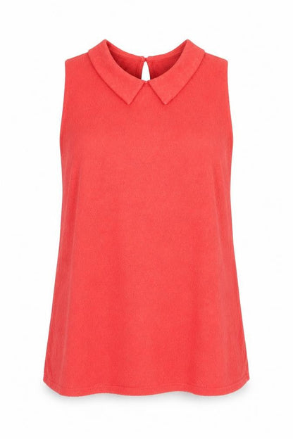 Womens UK Size 10 Topshop Red Jersey Tank